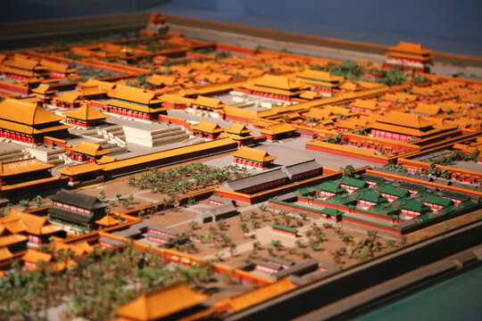 紫禁城宫殿建筑全景模型