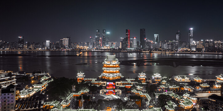 江西文昌阁古楼旅游区夜景