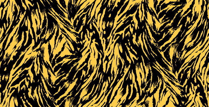 黑底黄色斑马纹
