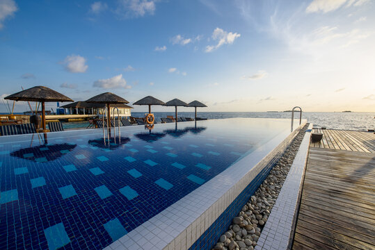 马尔代夫海景泳池