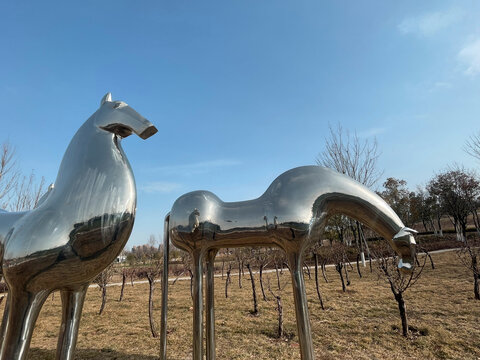 公园景观小品雕塑马