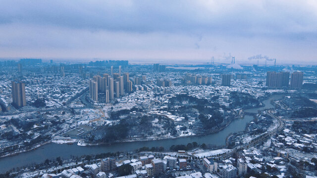 岳阳雪景