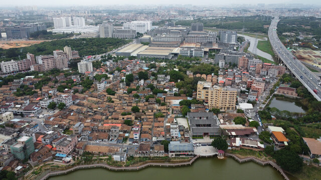 广东东莞横沥镇城市风光