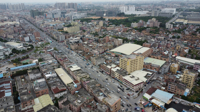 广东东莞横沥镇城市风光