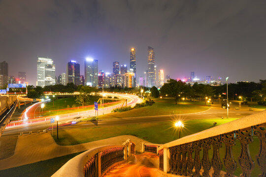 广州珠江新城夜景