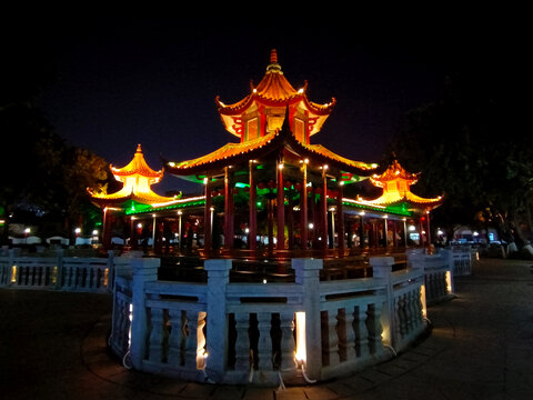 诏安中山公园夜景