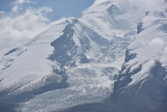 冰川之父慕士塔格峰雪山