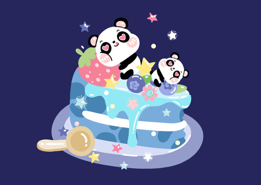 蛋糕熊猫