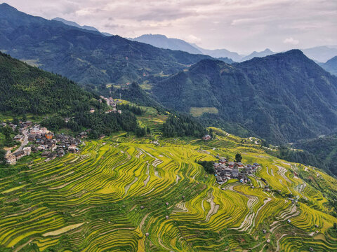 黔东南旅游加榜梯田