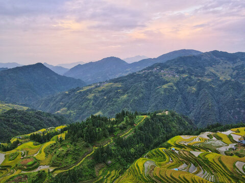 黔东南旅游加榜梯田