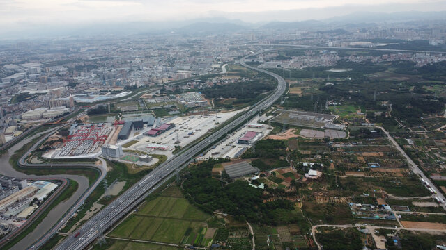 广东东莞横沥镇城市风光