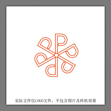 字母PD创意LOGO设计