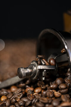 咖啡豆素材特写图片