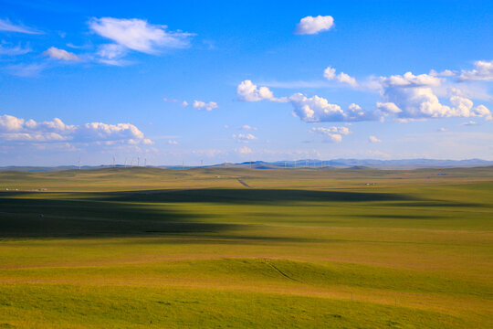 内蒙古乌拉盖天边草原自然风光