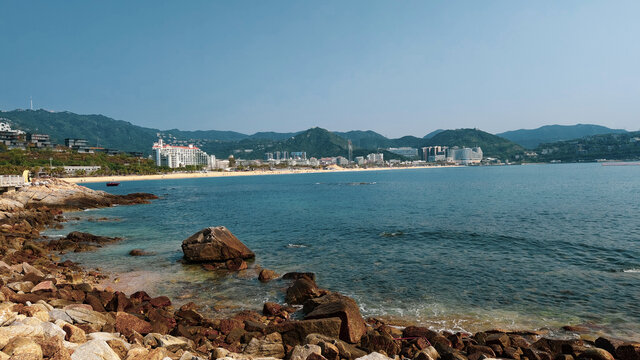 大梅沙海边全景