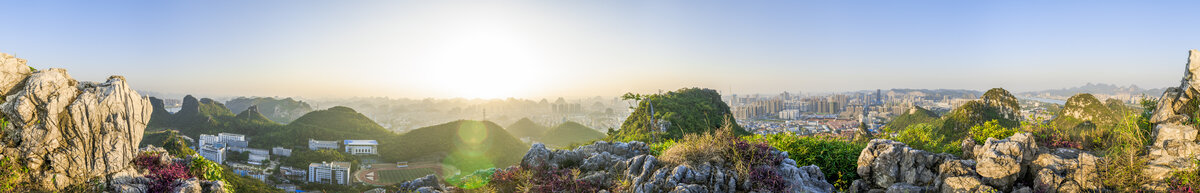 老人山山顶360度全景