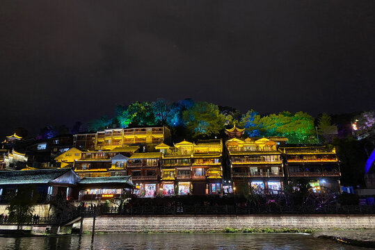 湘西凤凰古城夜景