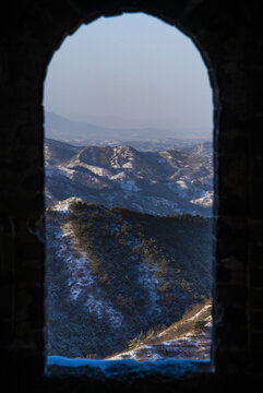 雪后金山岭长城