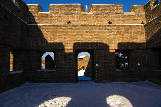 雪后金山岭长城