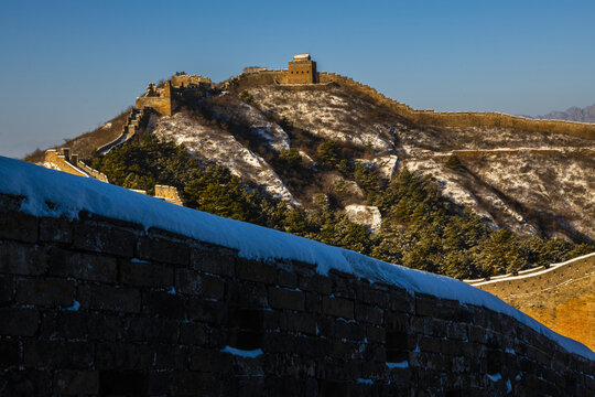 雪后金山岭长城