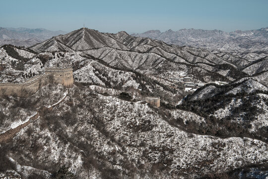 雪后金山岭长城