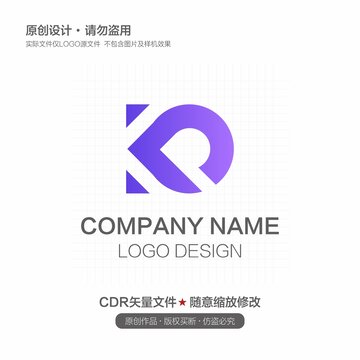 字母KD组合logo