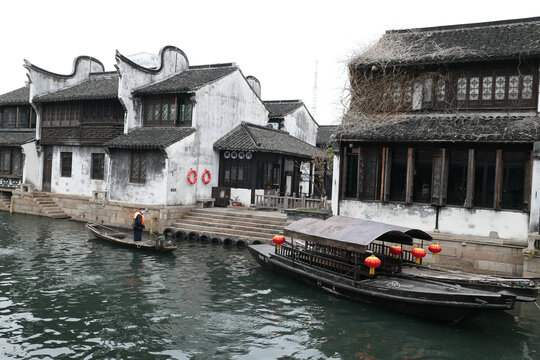 京杭大运河古镇老码头