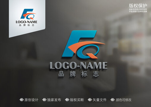 FQ字母标志logo