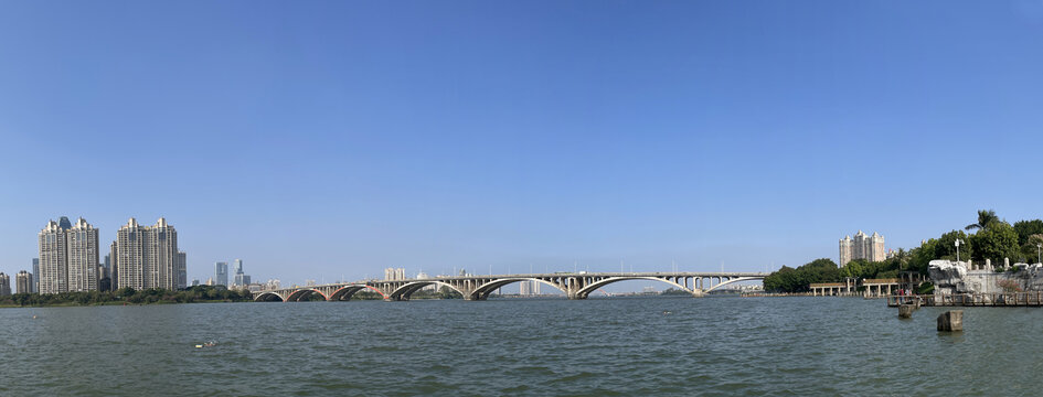 惠州东江风景全景