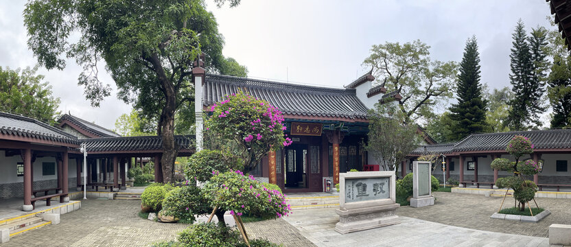 岭南仿古建筑全景