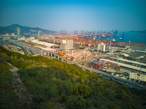 盐田港区全景