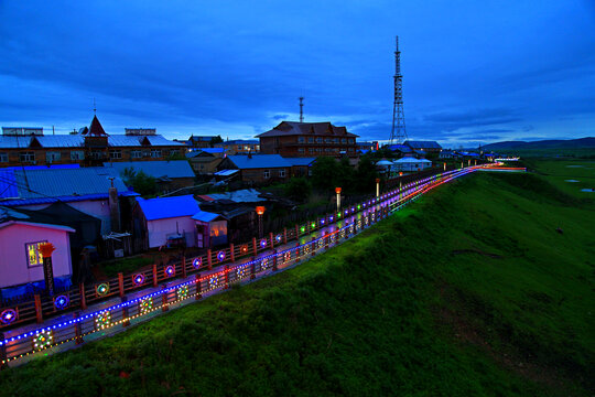 室韦夜景