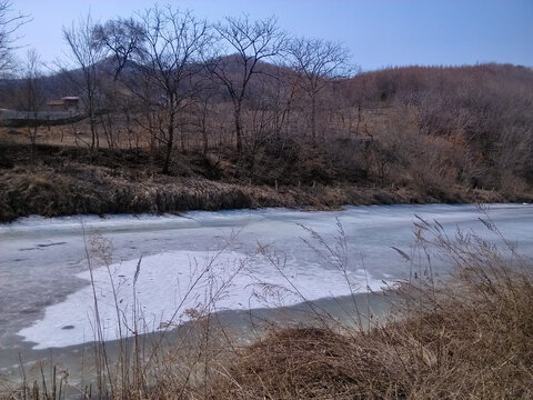 初春的河