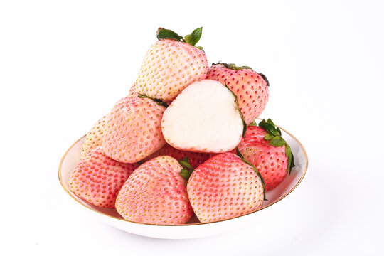 新鲜淡雪草莓