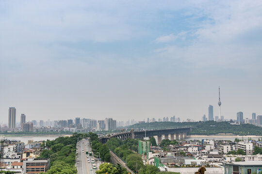 中国武汉的黄鹤楼景区