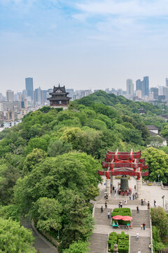 中国武汉的黄鹤楼景区