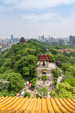 中国武汉的黄鹤楼景区