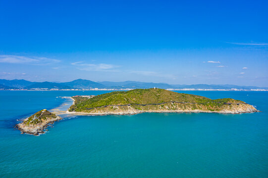 航拍三亚西岛海洋文化旅游区