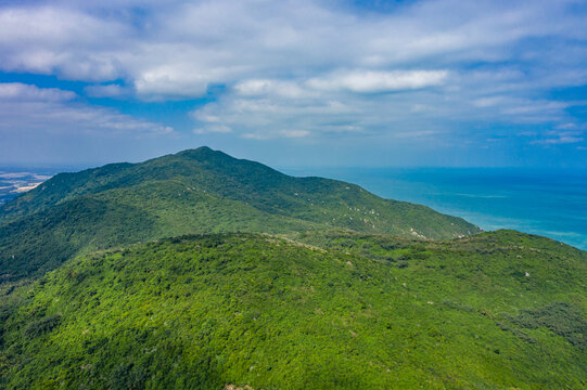 海南文昌铜鼓岭海滨山地峰岭