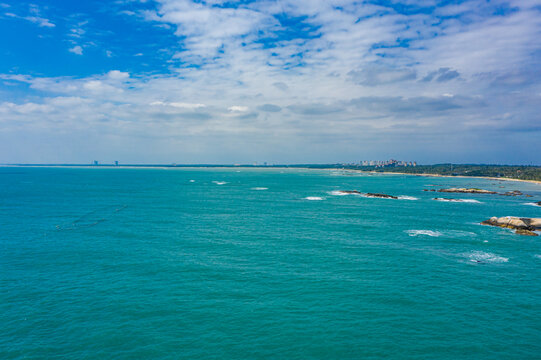 海南文昌石头公园海角海蚀地貌