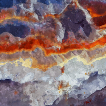红火山抽象陶瓷纹理