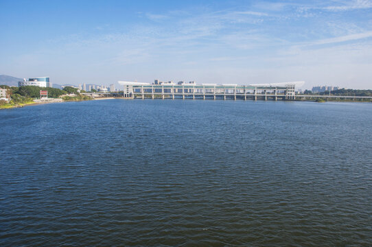 晋江河流风景