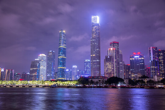 广州珠江新城夜景