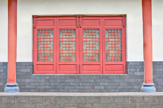 中式木窗