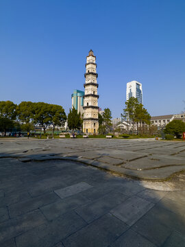 绍兴城市广场大善塔