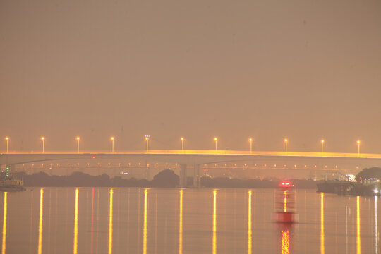 广州市现代城市夜景