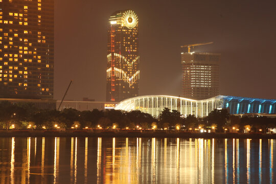 广州市现代城市夜景