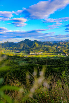 丽水莲都高山田园风光