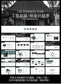 工作总结创业计划书ppt