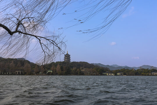 杭州西湖雷峰塔